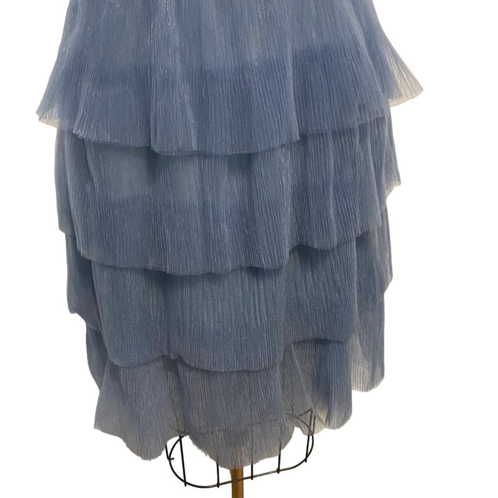 endless rose Modern Day Cinderella Strapless Tulle Dress Blue Extra Large - Picture 8 of 12